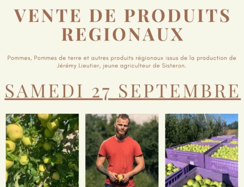 Vente de produits régionaux le samedi 27/09/2025